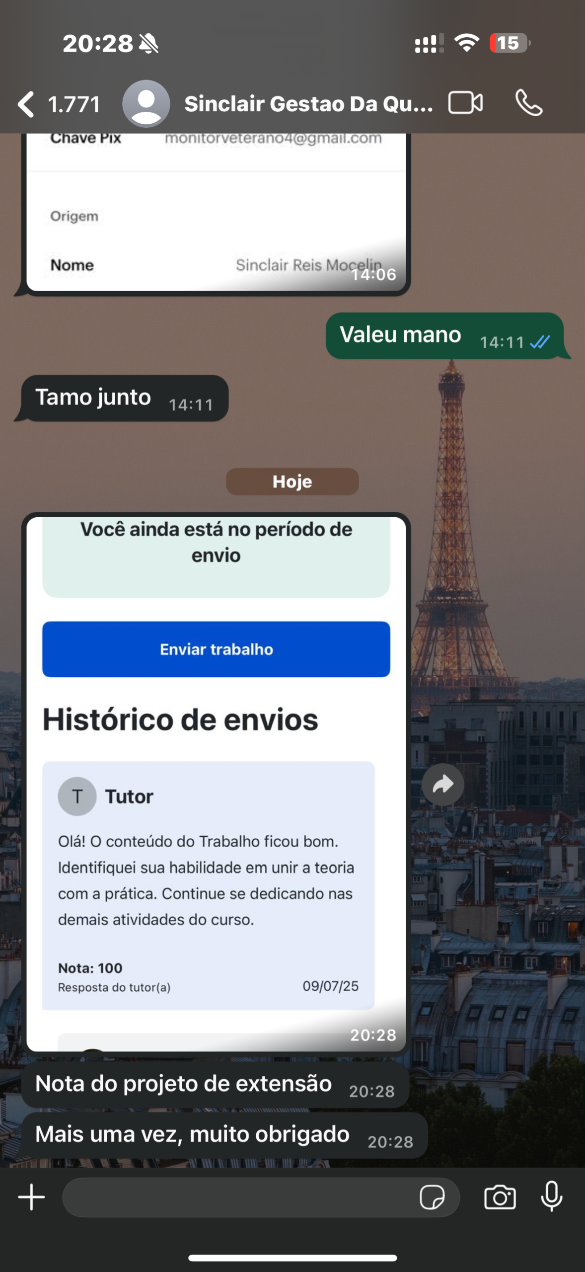 Projeto de Extensao EAD aprovação total