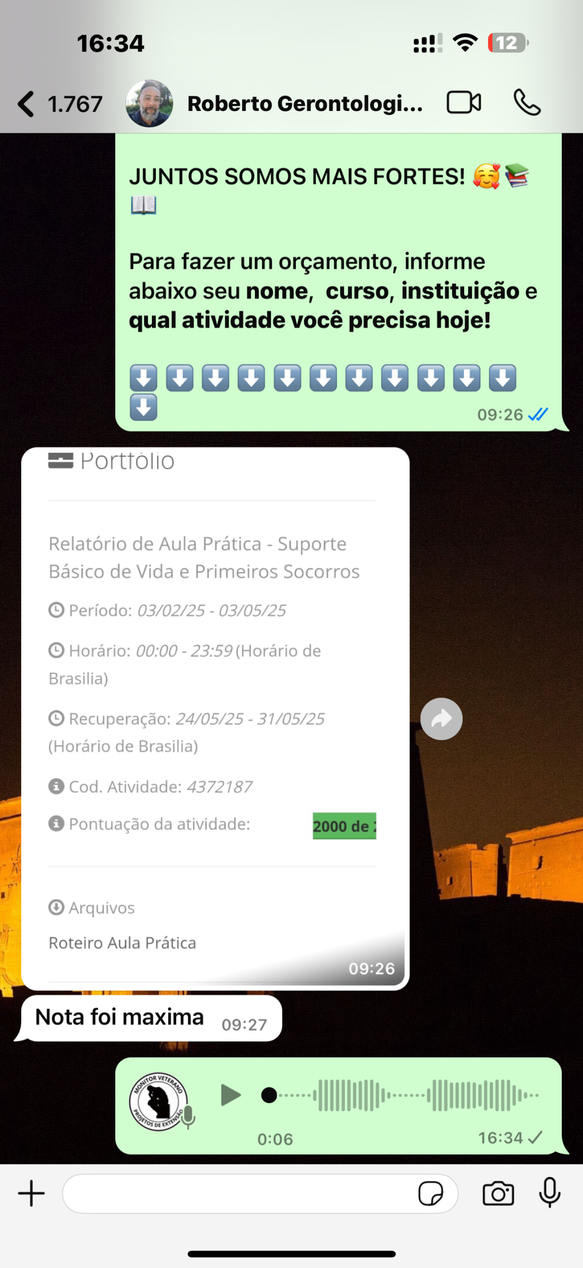 Projeto de Extensao EAD aula pratica